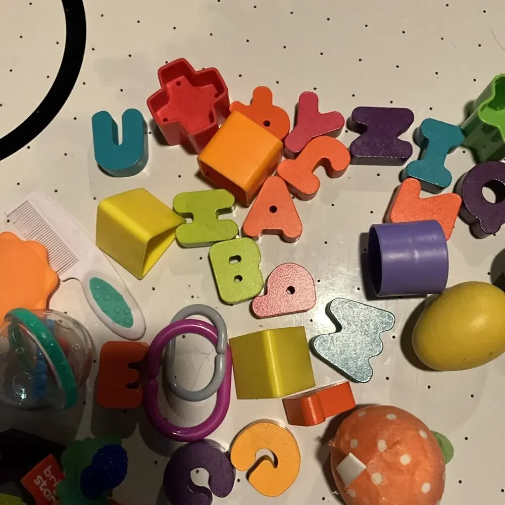 Baby Toddler Shapes Sorter Lot Of 51 Various Replacements Shapes Letters Cubes